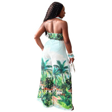 Load image into Gallery viewer, Two Piece Tropical Trouser and Sleeveless Top Set - Available in Two Colours in Sizes S - 2XL
