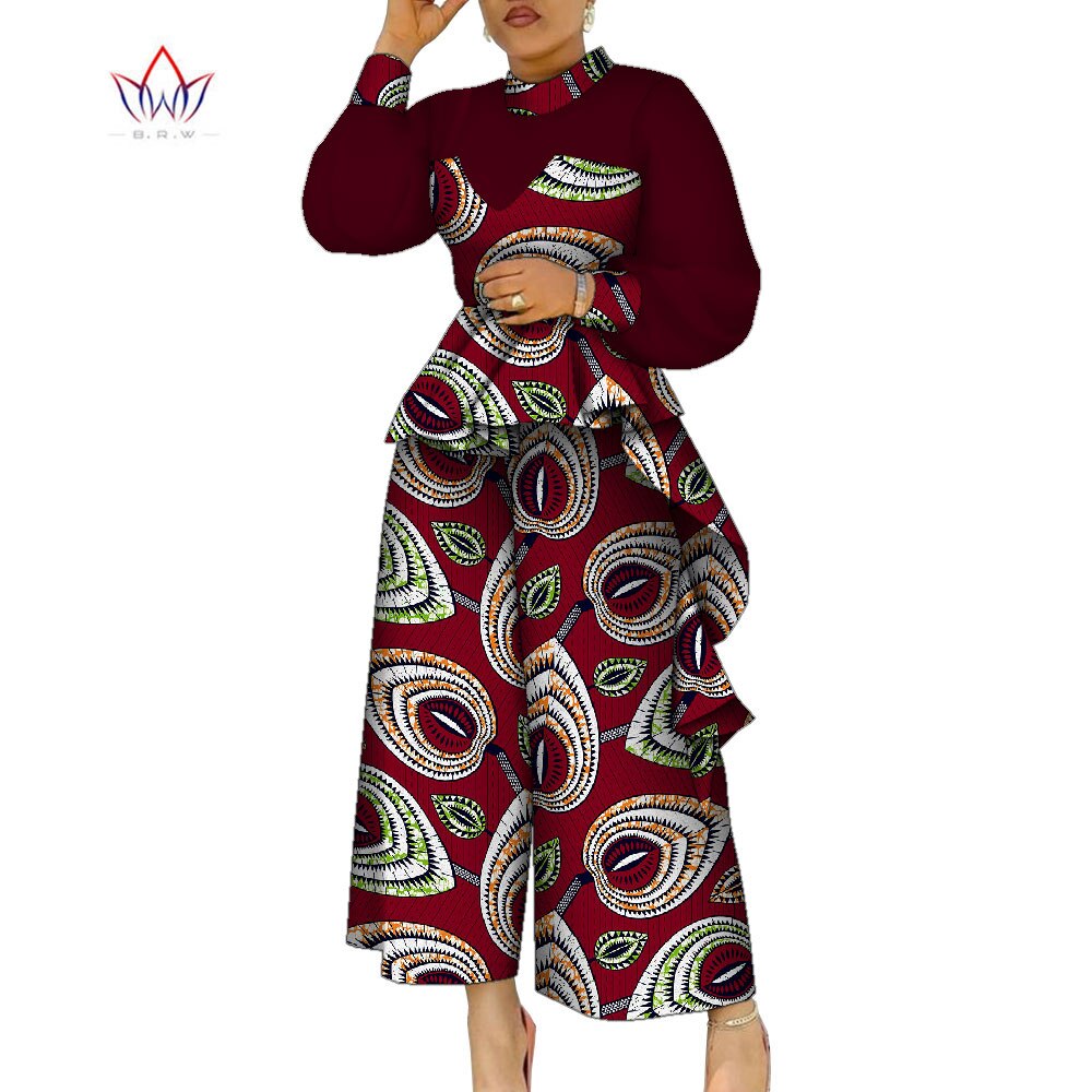2 Piece African Print Cotton Suit - Various Colours Available - In UK Sizes 10 - 24