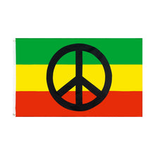 Load image into Gallery viewer, Rasta Peace Flag - Available in 2 Sizes
