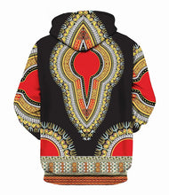 Load image into Gallery viewer, Unisex Adults Dashiki Print Hoodie - Various Colours Available
