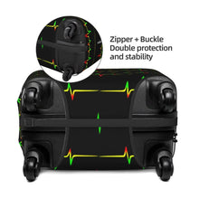 Load image into Gallery viewer, Rasta Heartbeat Suitcase Cover - Various Sizes Available
