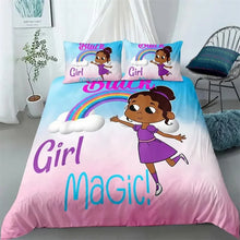 Load image into Gallery viewer, Black Girl Magic Duvet Cover Set K
