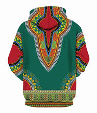 Load image into Gallery viewer, Unisex Adults Dashiki Print Hoodie - Various Colours Available
