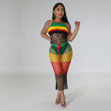 Load image into Gallery viewer, Sexy Backless Rasta Sting Dress - Available in sizes S - XL
