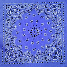 Load image into Gallery viewer, 100% Cotton Bandana - In Blue and Purple Gradient
