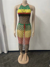 Load image into Gallery viewer, Sexy Backless Rasta Sting Dress - Available in sizes S - XL
