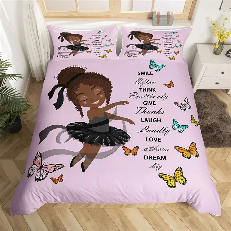 Black Girl Magic Duvet Cover Set P