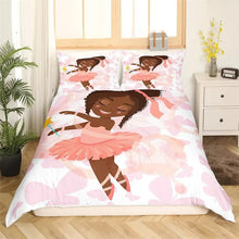 Load image into Gallery viewer, Black Girl Magic Duvet Cover Set F
