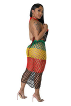 Load image into Gallery viewer, Sexy Backless Rasta Sting Dress - Available in sizes S - XL
