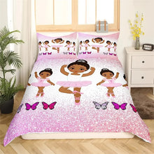 Load image into Gallery viewer, Black Girl Magic Duvet Cover Set G
