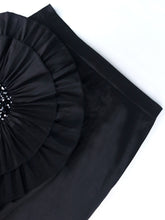 Load image into Gallery viewer, Plus Size High Waist Midi Skirt with Large Flower - Various Colours Available in UK Sizes 10-26
