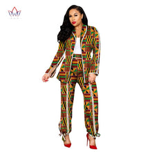 Load image into Gallery viewer, Women&#39;s Cotton African Print - Trouser and Jacket Suit - Various Colours Available in UK Sizes 6 - 24
