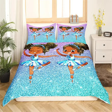 Load image into Gallery viewer, Black Girl Magic Duvet Cover Set O
