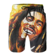 Load image into Gallery viewer, Bob Marley Swimming Shorts - Set F - Available in Men&#39;s Sizes M - 2XL
