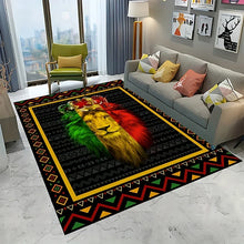 Load image into Gallery viewer, Rasta Lion Rug
