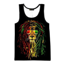 Load image into Gallery viewer, Rasta Lion Tank Top Vest - Available in Sizes XXS - 4XL
