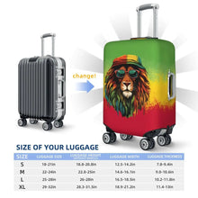 Load image into Gallery viewer, Rasta Lion Suitcase Cover - Design H - Various Sizes Available
