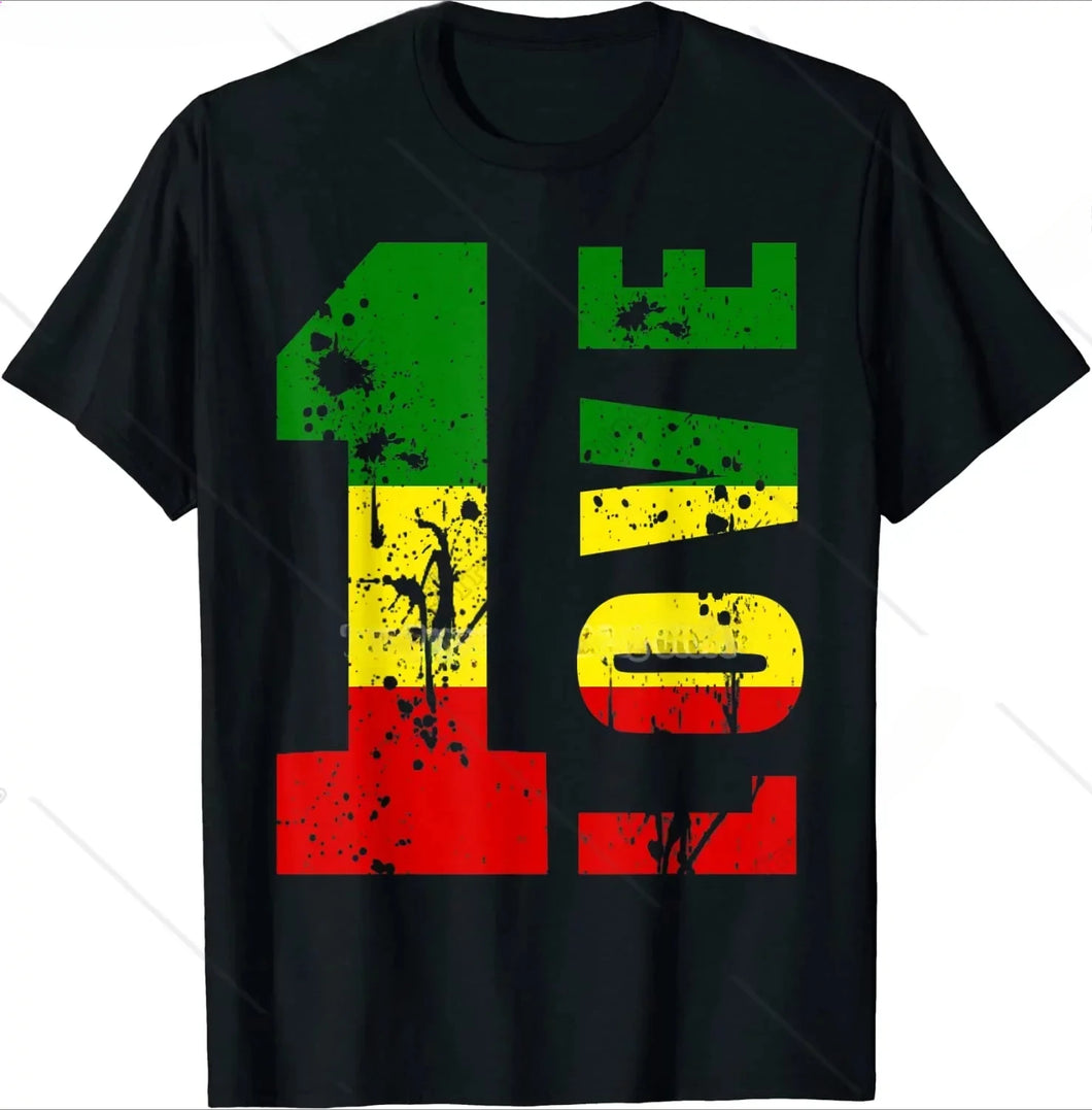 One Love Black T-Shirt