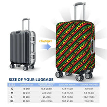 Load image into Gallery viewer, One Love Suitcase Cover - Design A - Various Sizes Available
