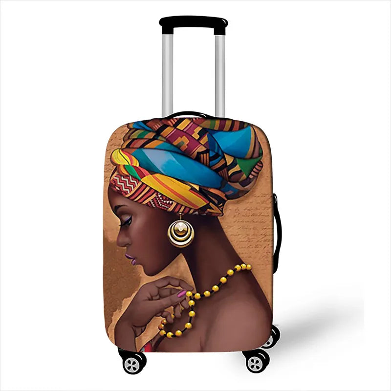 African Woman Suitcase Cover N - Various Sizes Available