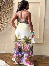 Load image into Gallery viewer, Two Piece Tropical Trouser and Sleeveless Top Set - Available in Two Colours in Sizes S - 2XL
