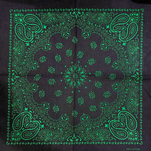 Load image into Gallery viewer, 100% Cotton Bandana - In Green, Purple and Blue Gradient
