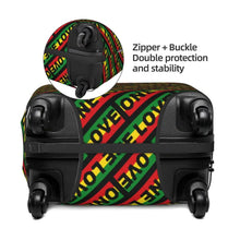 Load image into Gallery viewer, One Love Suitcase Cover - Design A - Various Sizes Available
