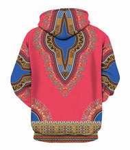 Load image into Gallery viewer, Unisex Adults Dashiki Print Hoodie - Various Colours Available
