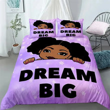 Load image into Gallery viewer, Black Girl Magic Duvet Cover Set N
