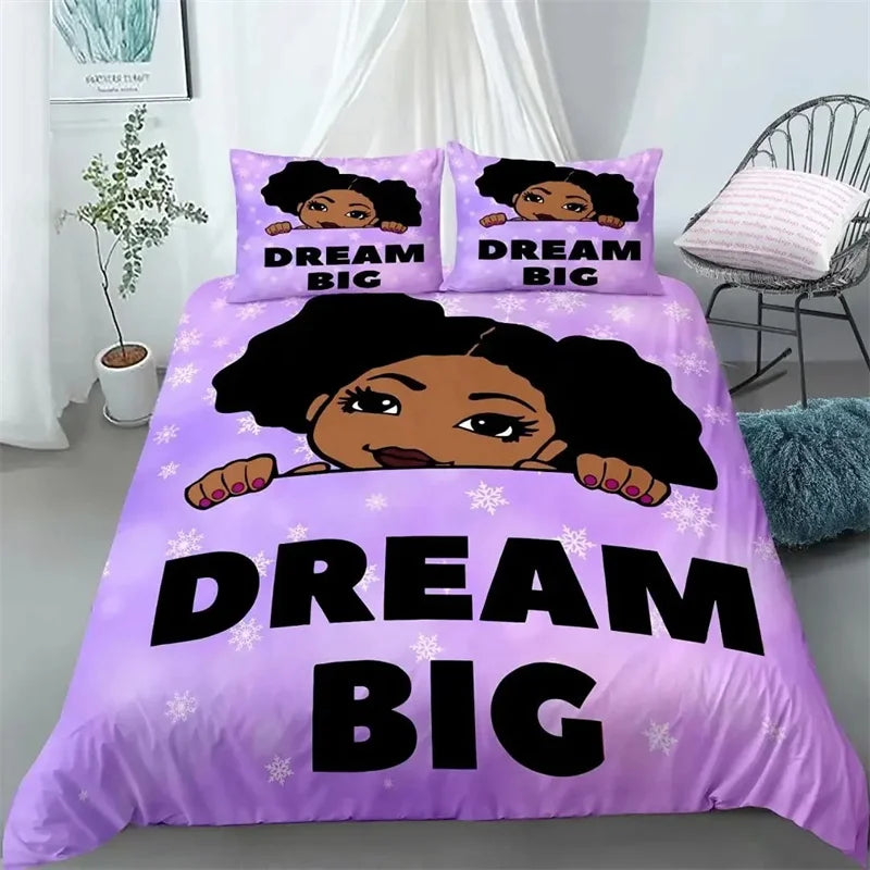 Black Girl Magic Duvet Cover Set N