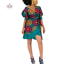 Load image into Gallery viewer, Cotton African Print Wrap Dress - Various Colours Available in UK Sizes 4 - 22
