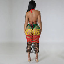 Load image into Gallery viewer, Sexy Backless Rasta Sting Dress - Available in sizes S - XL
