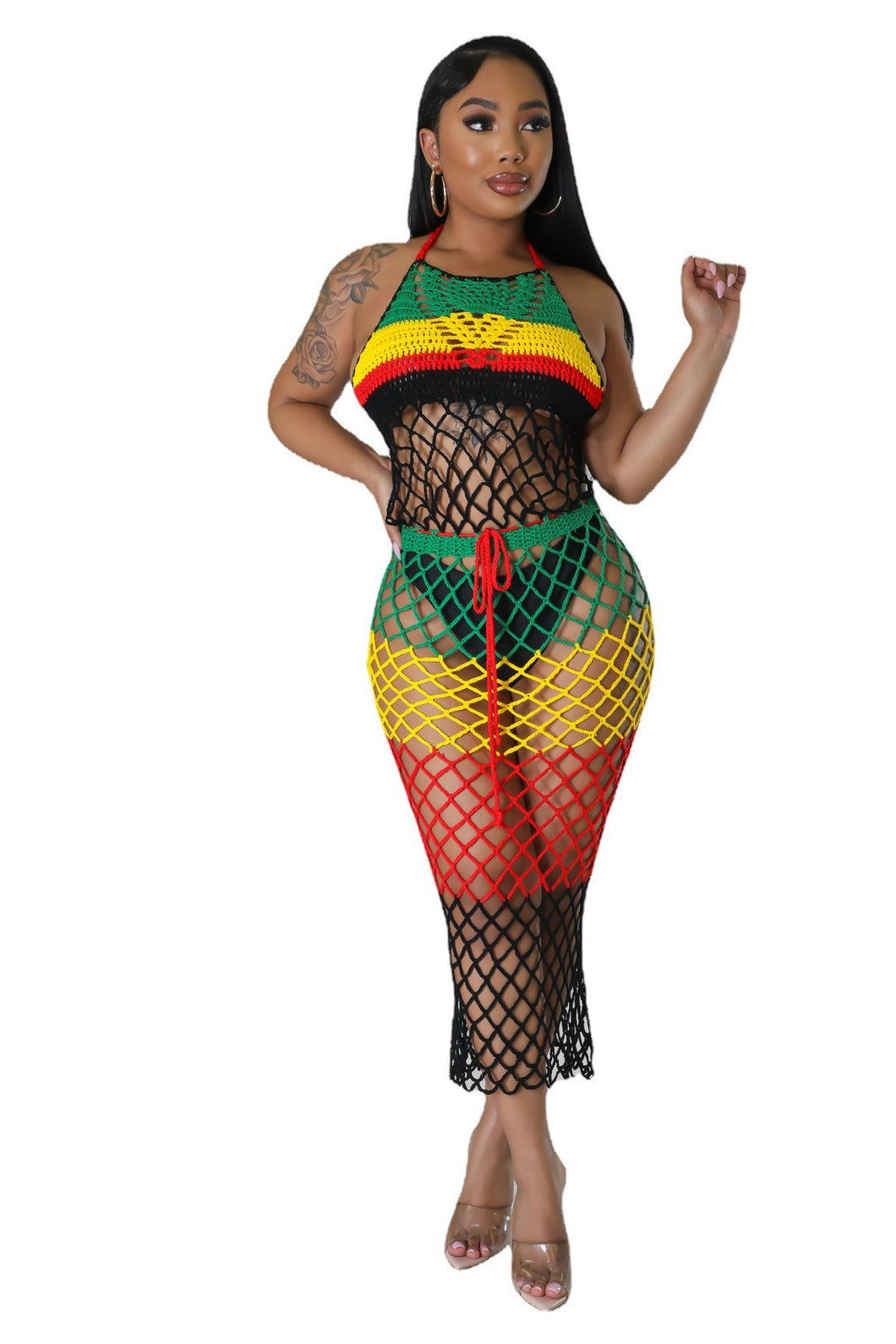 Sexy Backless Rasta Sting Dress - Available in sizes S - XL