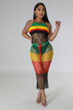 Load image into Gallery viewer, Sexy Backless Rasta Sting Dress - Available in sizes S - XL
