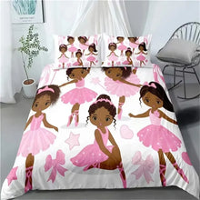 Load image into Gallery viewer, Black Girl Magic Duvet Cover Set H
