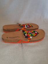 Load image into Gallery viewer, Heavy Duty Cork Sandals With Beaded Figure of Eight Design - UK Size 9

