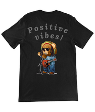Load image into Gallery viewer, Adult&#39;s Unisex Positive Vibes Rasta Bear Cotton T-Shirt - Various Colours Available - FAST UK DELIVERY
