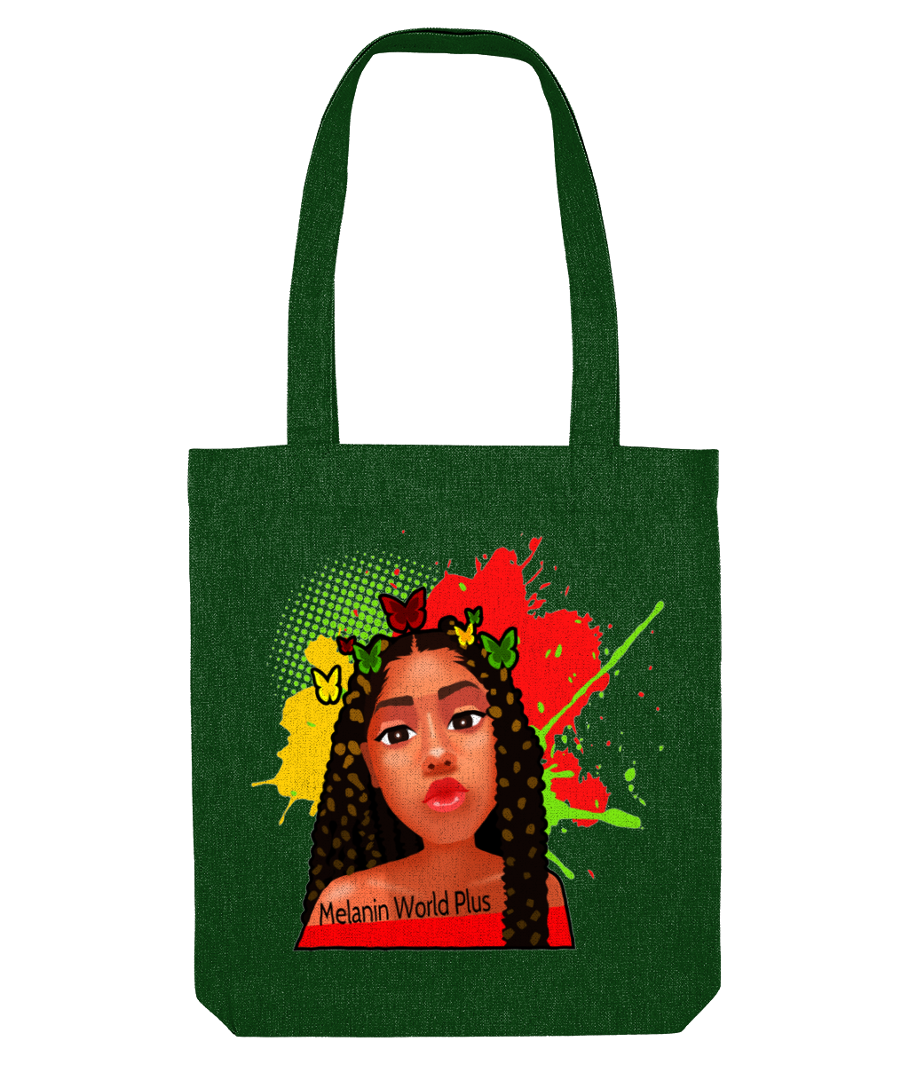 Melanin World Plus Cotton Tote Bag - Available in Various Colours - FAST UK DELIVERY