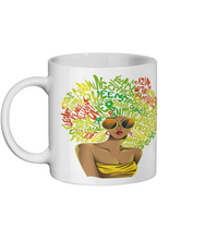 Load image into Gallery viewer, Inspiring Colourful Afro Ceramic Mug - FAST UK DELIVERY
