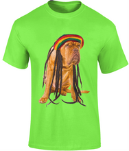 Load image into Gallery viewer, Men&#39;s Rasta Dog T-Shirt Design A - Various Colours Available - FAST UK DELIVERY
