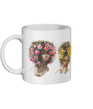 Load image into Gallery viewer, Four African Flower Girls Ceramic Mug - FAST UK DELIVERY
