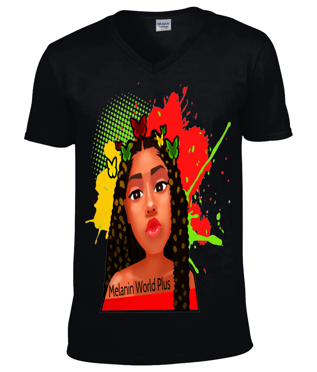 Melanin World Plus - T-Shirt - Available in Various Colours
