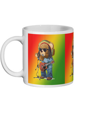 Load image into Gallery viewer, Red Gold and Green Rasta Bear - Ceramic Mug - FAST UK DELIVERY
