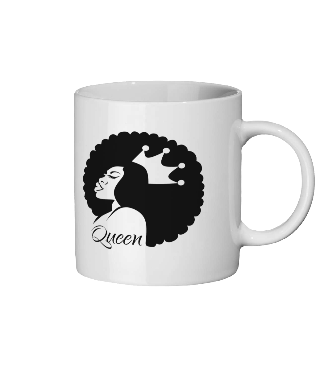 Afro Queen Ceramic Mug - FAST UK DELIVERY