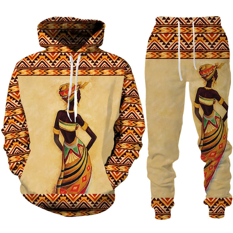 African Woman Tracksuit A - Plus Sizes Available
