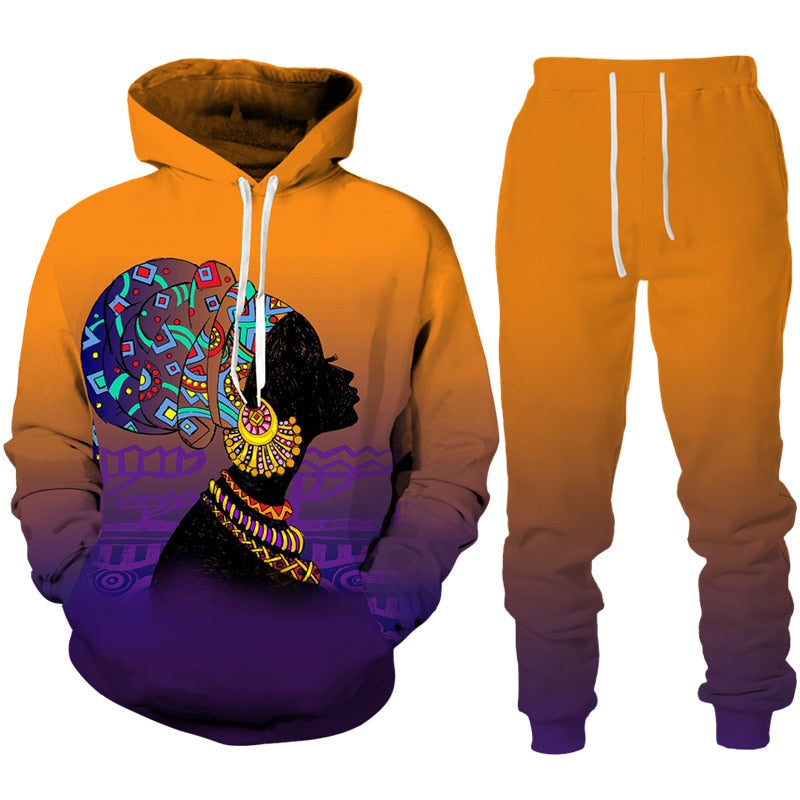 African Woman Tracksuit K - Plus Sizes Available