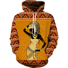 Load image into Gallery viewer, African Woman Hoodie D - Plus Sizes Available
