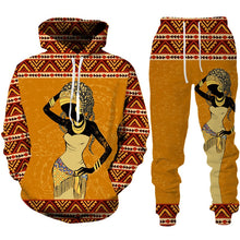 Load image into Gallery viewer, African Woman Tracksuit D - Plus Sizes Available
