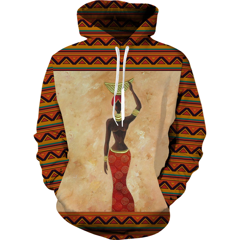 African Woman Hoodie G - Plus Sizes Available