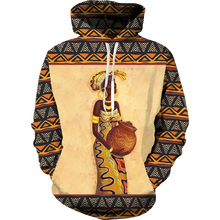 Load image into Gallery viewer, African Woman Hoodie B - Plus Sizes Available
